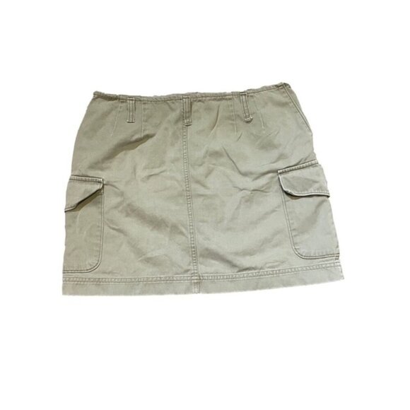 Vtg Army Green Cargo Womens Mini Skirt Y2K Gorpcore Streetwear Utility 90s Urban - Picture 5 of 6